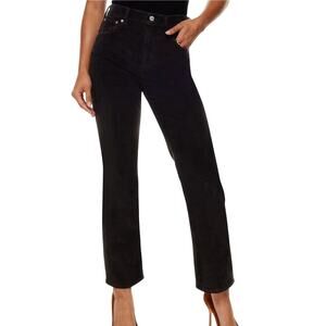 Denim Forum Jeans The Arlo High Rise SZ 28 Black Wash Stretch Aritzia Normcore